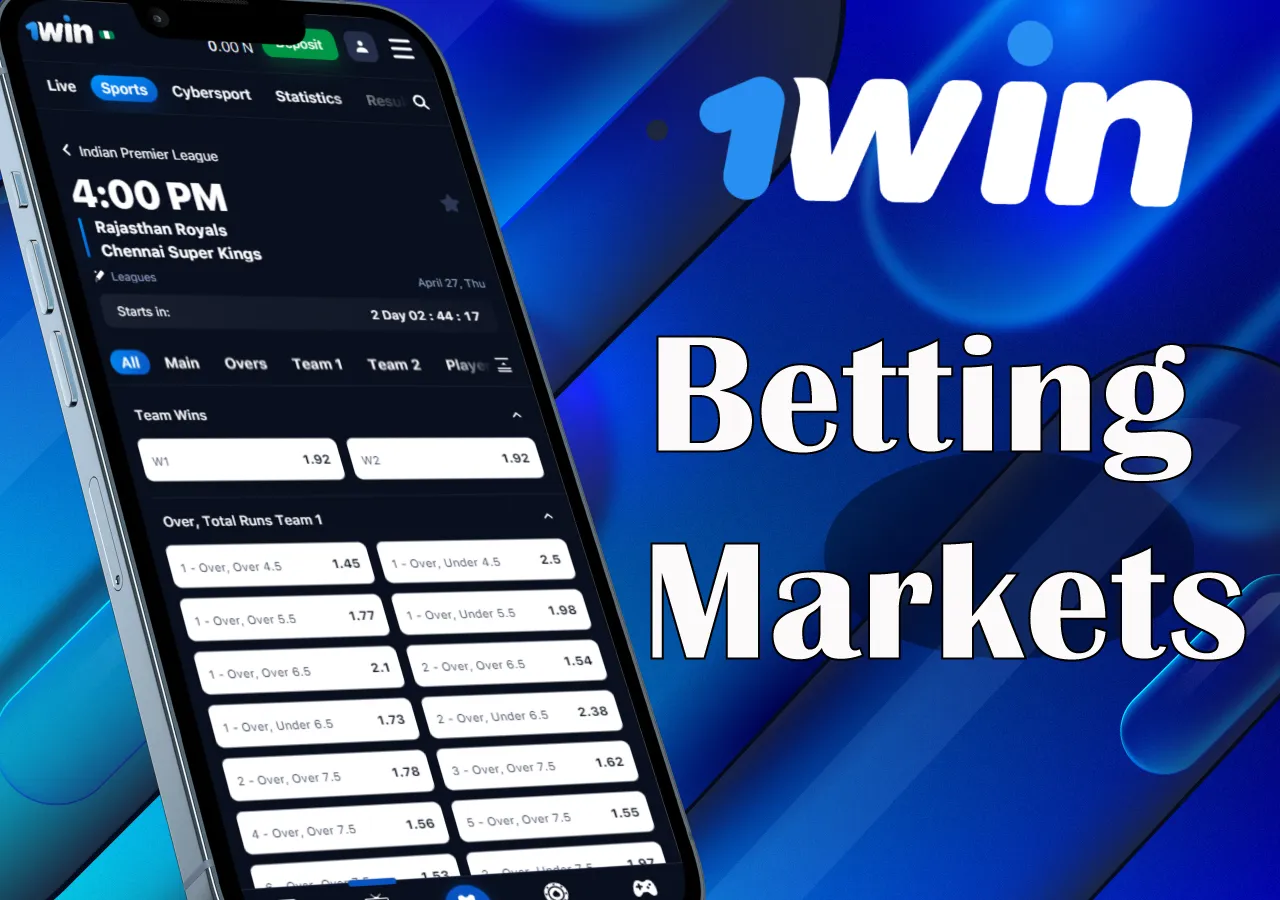 Sports betting market in 1win Nigeria