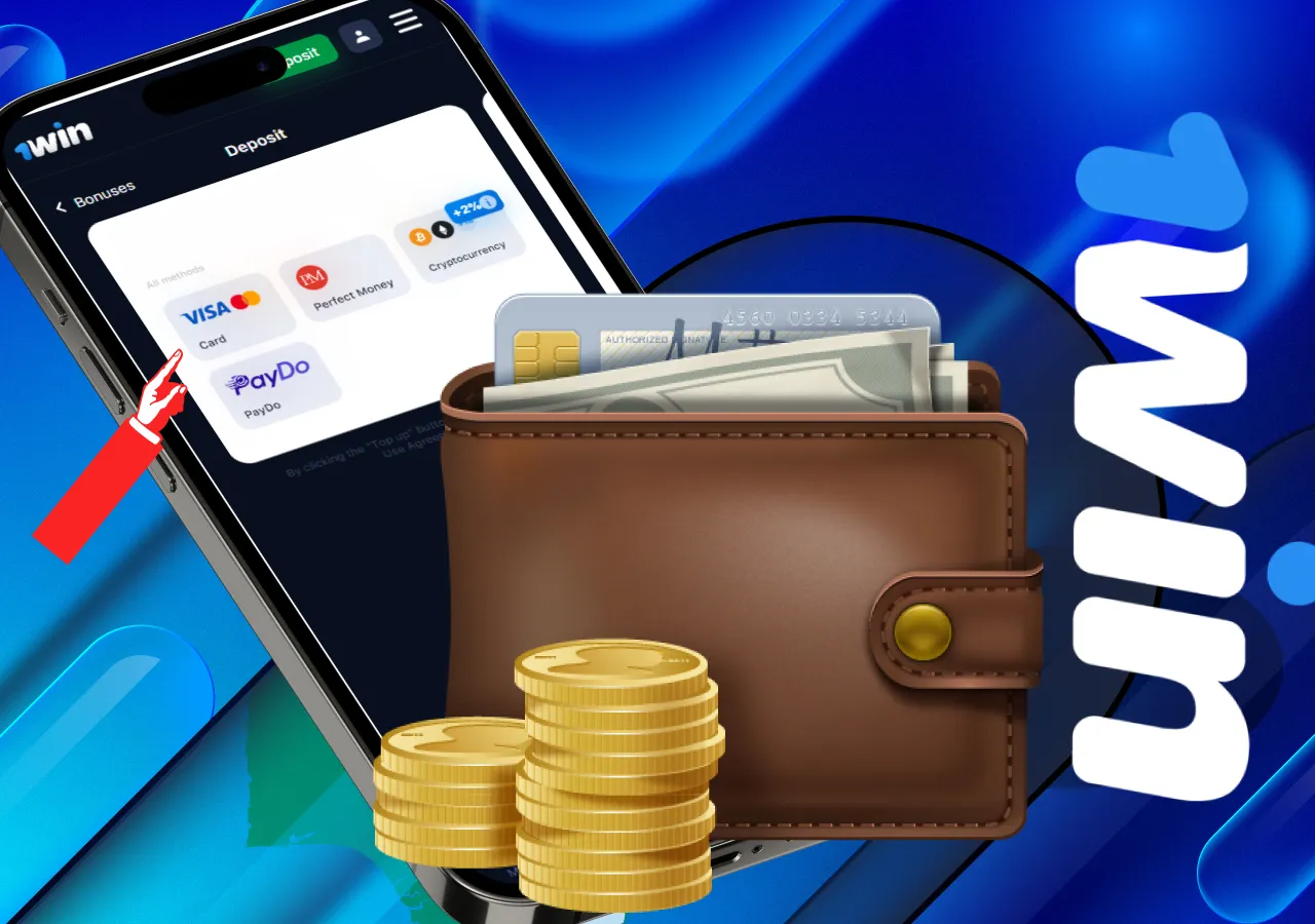 Deposit in 1Win Nigeria mobile app